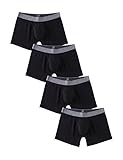 David Archy Men's 3 Pack Ribbed Micro Modal Boxer Briefs with No-fly Extra Sexy Pouch (L, Black)