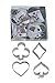 R&M International Casino Playing Card Suits Cookie Cutters, Spade, Heart, Club, Diamond, 4-Piece Set