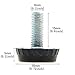 Saim Adjustable Furniture Levelers Screw On Furniture Glide Leveling Foot Adjuster 6mm x 15mm UNC Pitch 1mm for Table Chair Cabinet Patio Outdoor Furniture Legs - 20 Pcs