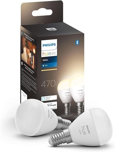 Philips Hue White E14 Luster, 2 x 470 lm, 2er Pack