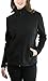 ToBeInStyle Women's Zip High Collar Polar Fleece L.S. Jacket - Black - Large