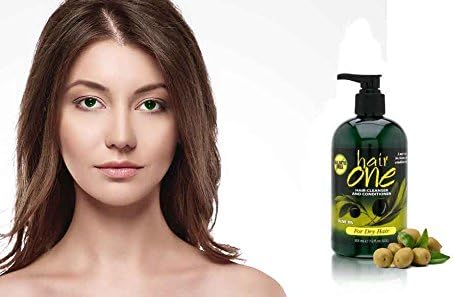 Heaven All Natural Organic Olive Oil Hair Loss Cleanser & Conditioner for Dry Hair 12oz