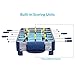 Harvil 38-Inch Tabletop Foosball Table with Silver Rods and Non-Slip Handles, 2 Manual Slide Scoring Units and 2 Foosballs.