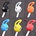 Ear Gel for Apple iPhone Earpod Cover Anti-Slip Silicone Soft Replacement Sport Earbud Tips for iPhone 7 / 6S / 6 Plus / 5S / 5C / 5 Comfortable 4 Pairs (Clear, Blue, Red, White)thumb 2