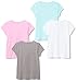 Amazon Brand - Spotted Zebra Girl's Toddler & Kids 4-Pack Short-Sleeve T-Shirts
