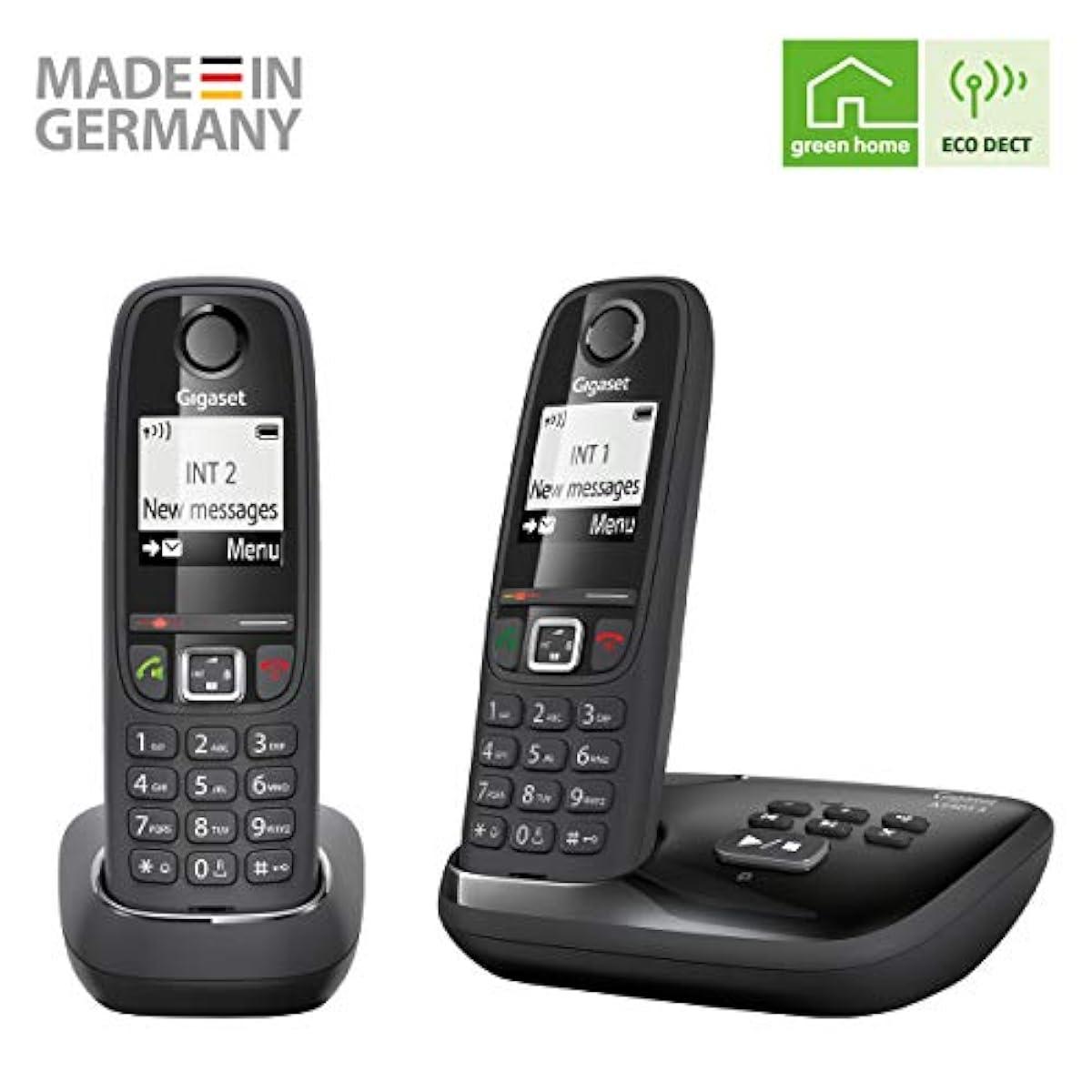 Gigaset as405a DuoAdvanced schnurlos Heim Telefon mit Anrufbeantworter und nuisan eBay