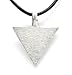 Pewter Transgender LGBT Gay Pride Triangle Pendant on Leather Necklace