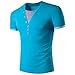 Mens Tee,Neartime Splicing V Neck Pullover Men's Shortsleeve T-shirt