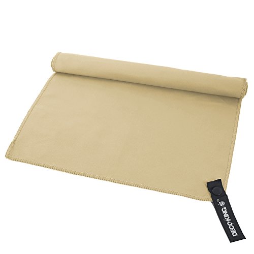 DecoKing Microvezel handdoek 40x80 cm beige verkoelend sneldrogend sportdoek Ekea - Image 6