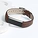 bayite Leather Bands Compatible Fitbit Alta and Alta HR, Chocolate Brown 5.5