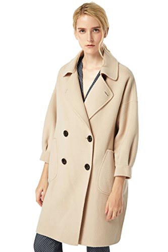 W&D Vanna Women's Contour Double Breasted Wool Winter Coat L Khaki W&D Vanna Women's Contour Double Breasted Wool Winter Coat L Khaki