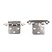 DecoBasics Overlay Cabinet Hinges (25 Pair - 50 Pack) (Brushed Nickel), Face Frame Metal Hinges for Kitchen Cabinet, Cabinet Hardware, Quick & Easy Installation