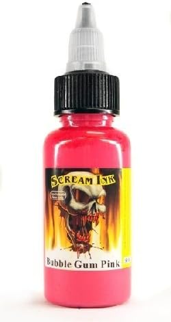 SCREAM Tattoo Ink 2-oz -BUBBLE GUM PINK- Tattoo Supplies by Scream ink