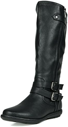 Dream Pairs Women's Veronica Boot, Black, 9 B US