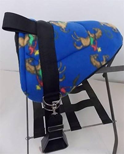 Party Ponies Miniature Horse/SM Pony Bareback Saddle PAD - Blue Cowboy Rodeo Print