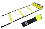 Pepup Sports Super Flat 10 Rungs Adjustable Speed Agility Ladder with Free Carry Bag, 13'