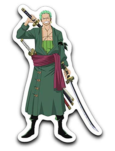 95Vibes Roronoa Zoro Pirate Hunter | One Piece Inspired Vinyl Decal Sticker 3''x4''