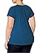 Nemidor Women's Short flutter sleeves Beaded Embelished Plus Size Casual V-neck Top