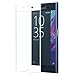 Sony Xperia X Compact screen protector tempered glass, Feitenn 3D Curved Full Screen film 0.2mm HD Clear Gorilla Glass Protector Film For Sony Xperia X Compact (White)