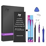 iPhone 7 Battery Replacement 2200mAh with Complete Repair Tools Kit, Adhesive, and Instructions 0 Cycle - 1 Year Warranty by AY
