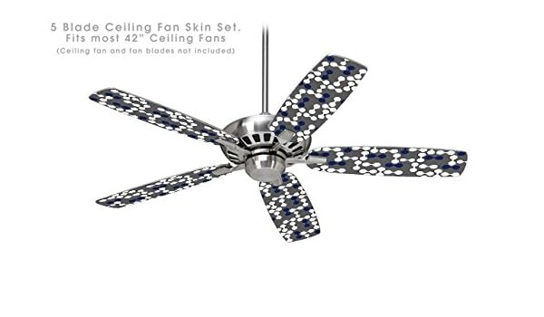 Locknodes 04 Navy Blue Ceiling Fan Skin Kit Fits Most 42 Inch