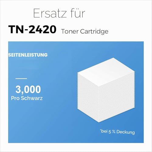 MyCartridge 2 Toner Compatible Brother TN-2420 TN2420 for Brother HL-L2370DN MFC-L2710DW MFC-L2710DN HL-L2310D HL-L2350DW DCP-L2530DW DCP-L2550DN HL-L2357DW MFC-L2730DW MFC-L2750DW DCP-L2510D