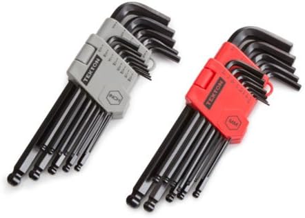 26pc ALLEN BALL END LONG ARM HEX KEY WRENCH SET SAE/METRIC (Inch/Metric)
