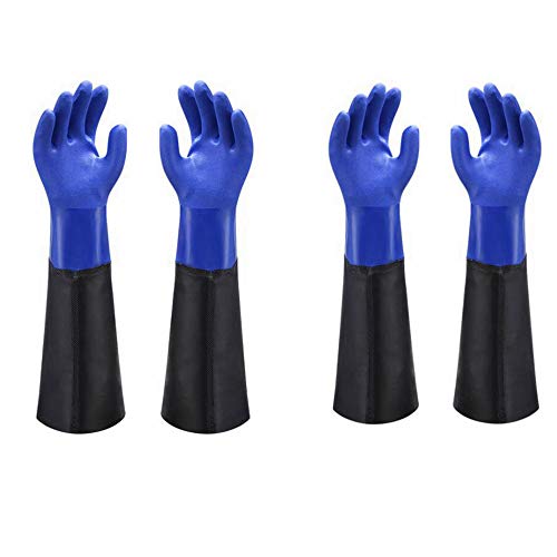 Waterproof PVC Coated Glove with Cotton Liner Gloves-23"