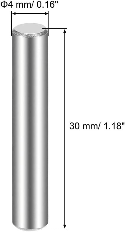 sourcing map 4 x 30mm(Approx 5/32") Dowel Pin 304 Stainless Steel Wood Bunk Bed Dowel Pins Shelf Pegs Support Shelves 10Pcs - Image 4