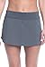 Penn Women's Active Skorts: Wide Band, Low Rise Tennis or Golf Skirt with Shorts,Dim Grey,Large