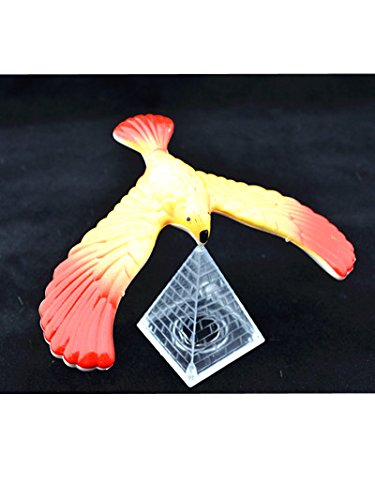 3 Pcs Cute Balancing Bird With Clear Triangle Stand (Colors May Vary) By C&H Solutions