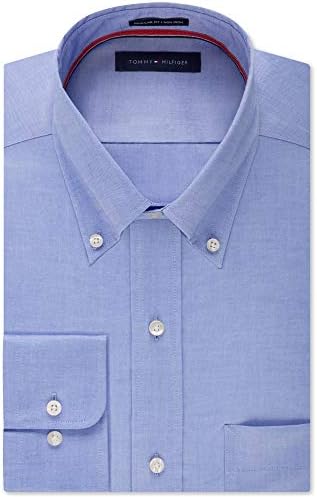 stafford travel wrinkle free stretch oxford long sleeve dress shirt Stafford Travel Wrinkle-Free Stretch Oxford Long-Sleeve Dress Shirt Big ( Oxford Blue, 18.5/38-39) at Amazon Men's Clothing store