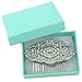 EVER FAITH 1920s Wedding Hair Accessories Austrian Crystal Bridal Art Deco Vintage Hair Piece Side Comb for Women Bride Clear Silver-Tone