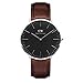 Daniel Wellington Classic Bristol Silver Watch, 40mm, Leather, for Men and Women