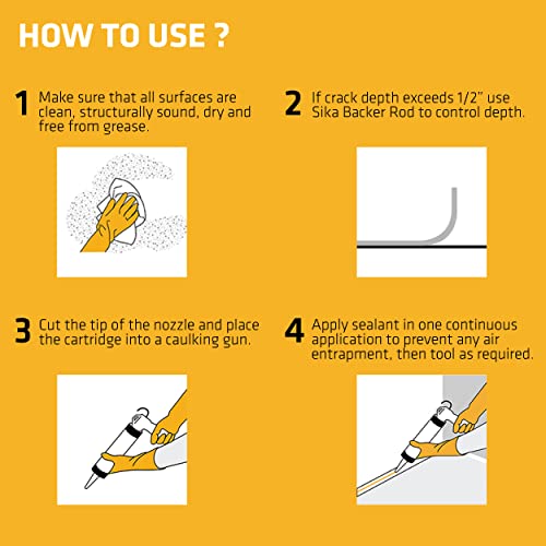 Sikaflex Mortar Fix, Limestone, Polyurethane sealant for repairing