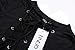 FINEJO Women Sexy V Neck Lace Up Thin Waist Slim Fit T-shirt