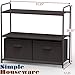 Simple Houseware 3-Tier Closet Storage with 2 Drawers, Brown