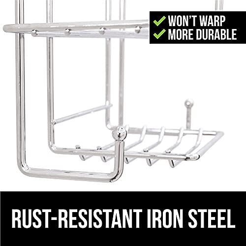 Gorilla Grip AntiSwing Oversized Shower Caddy, Rust Resistant