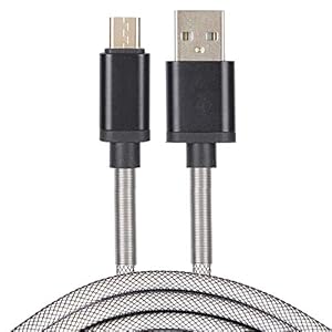 SAMZHE Durable Rugged Extra Tough Unbreakable Braided Micro USB Cable 1.5 Meter (White)