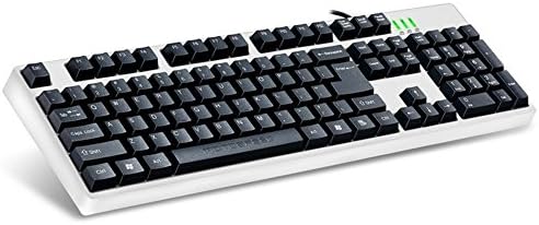 IRETER - MOTOSPEED 104 Esport Keyboard Gamer Mechanical Keyboard Type Tactile Keycaps USB Wired Keyboard Gaming for PC Laptop Desktop WHITE