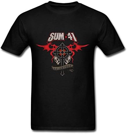 IIP powerful Mens Sum 41 fashion shirt T-Shirt for men Black XXXL