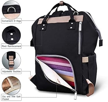 hafmall diaper bag backpack waterproof multifunctional large travel nappy bag