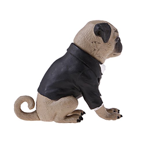 image for Unknown MagiDeal 1/6 Lovely Pug Dog Cigar Animal Model for 12'' Action