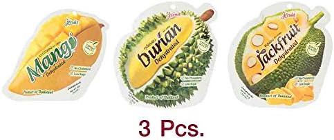 J Fruit Oob X3 Pcs. (Dehydrated Mango, Durian, Jackfruit) 65g