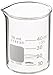 Corning Pyrex Griffin Glass Low Form Borosilicate Beaker, 10mL Graduation Interval, 50mL Capacity, 10-40mL Graduation Range (Pack of 12)