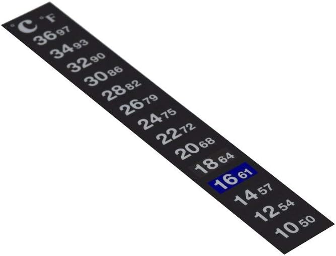 LCD Thermometer Strip For Measuring Brew Temperature - Dual Scale Centigrade and Fahrenheit - Home Brew Wine Beer