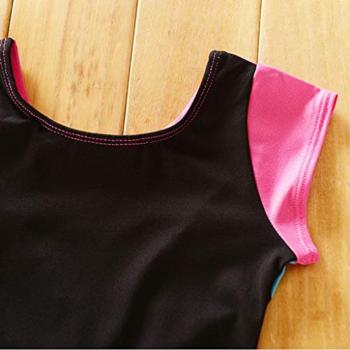 Tronet Baby/Toddler Girl Summer Romper Gymastics Leotard Dance Ballet Training Bodysuit Dancewear One Piece Pink
