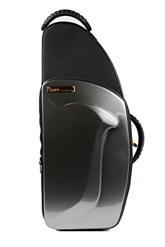 Bam New Trekking Alto Sax Case - Silver Carbon - TREK3021S