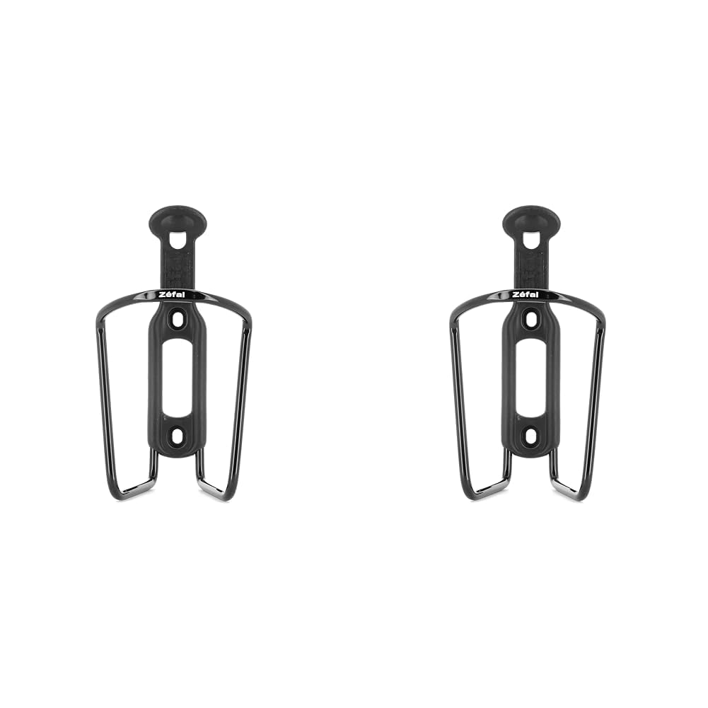 Zefal Aluplast 124 Bottle Cage, Black, Universal (Pack of 2)