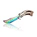 Jeslon Butterfly Training Knife, New CS GO Counter Strike claw Karambit Knife practice folding Knife dull blade no edge tool (Rainbow)